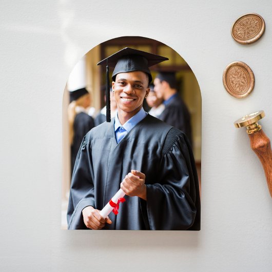 Bourgondië Gold Photo Arch Afstuderen Aankondiging