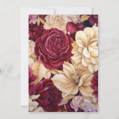 Bourgondië, Goud, en Ivoor Bloemenhuwelijk Kaart (Achterkant)