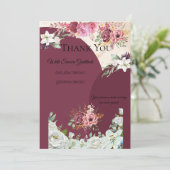 Bourgondië Goud Waarderingskaart Bedankkaart (Staand voorkant)