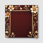 Bourgondië Gouden Bloemen Gastboek Gastenboek (Achterkant)