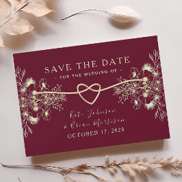 Bourgondië Gouden Bloemrijke Herfst Save The Date