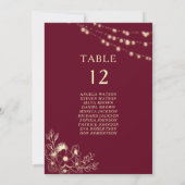 Bourgondië Gouden Trouwstoel Grafiek Kaart (Achterkant)