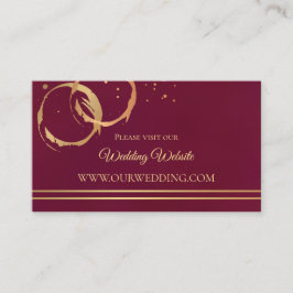 Bourgondië Gouden Wijn Trouw Website Insteekkaarte Informatiekaartje