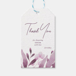 Bourgondië groot blad Vrijgezellenfeest dank u Cadeaulabel