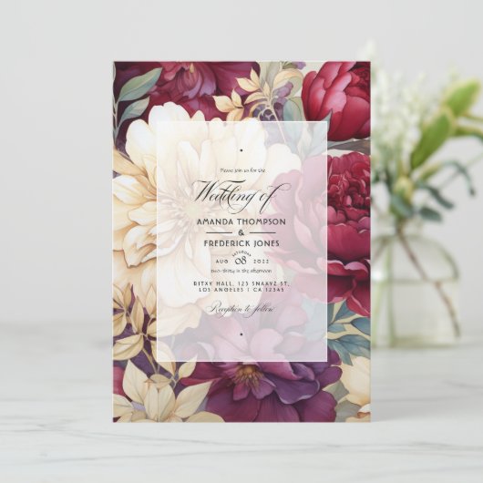 Bourgondië, Ivoor, en Gouden Bloemenhuwelijk Kaart (Staand voorkant)