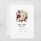 Bourgondië, Ivoor, en Sage Bloemenhuwelijk Kaart (Voorkant)