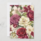 Bourgondië, Ivoor, en Sage Bloemenhuwelijk Kaart (Achterkant)