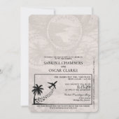 Bourgondië Jamaica Passport Uitnodiging voor het H (Voorkant)