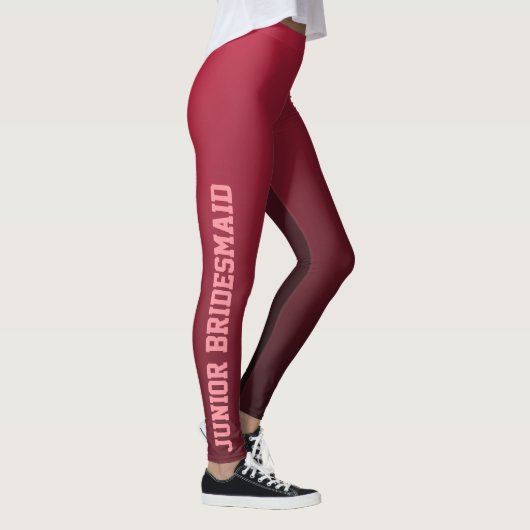 Bourgondië Junior Bruidsmeisje Leggings (Rechts)