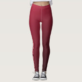 Bourgondië Junior Bruidsmeisje Leggings (Voorkant)