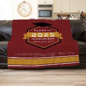 Bourgondië | Klasse van 2025 Afstuderen Keepsake Fleece Deken