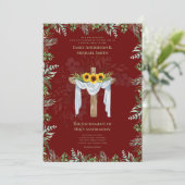 Bourgondië Kruis Katholieke Huwelijksmis Trouwen Kaart (Staand voorkant)