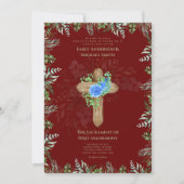 Bourgondië Kruis Katholieke Huwelijksmis Trouwen Kaart (Voorkant)