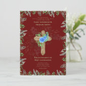 Bourgondië Kruis Katholieke Huwelijksmis Trouwen Kaart (Staand voorkant)