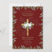 Bourgondië Kruis Katholieke Huwelijksmis Trouwen Kaart (Voorkant)