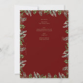 Bourgondië Kruis Katholieke Huwelijksmis Trouwen Kaart (Achterkant)