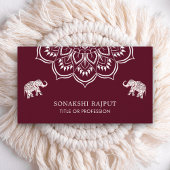 Bourgondië Mandala Olifanten Indische Visitekaartje