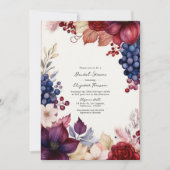 Bourgondië, Marine & Blush Boho Wijnproeverij Douc Kaart (Voorkant)