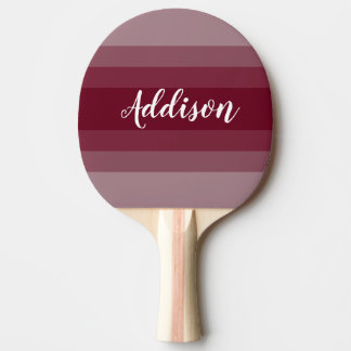 Bourgondië Maroon Ombre Stiped Tafeltennisbatje