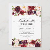 Bourgondië Marsala Bachelorette Weekendschema Kaart (Voorkant)