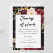 Bourgondië Marsala Bloemen Plan Verandering - Zwar Kaart (Voorkant)