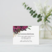 Bourgondië - Marsala en gouden bruiloft accommodat Informatiekaartje (Staand voorkant)