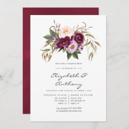 Bourgondië - Marsala en Peach repetitie diner Kaart