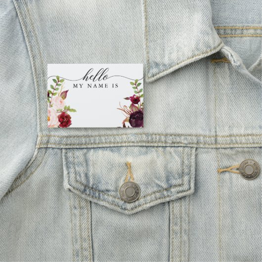 Bourgondië Marsala Naam Tag (In situ)