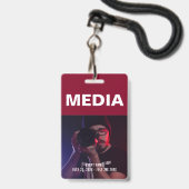 Bourgondië | Media All Access Pass Event ID Badge (Voorzijde met lanyard)