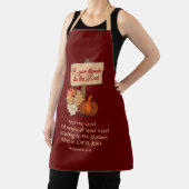 Bourgondië | MIJN GOD ZAL VOORZIEN | Thanksgiving Schort (Insitu)