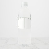 Bourgondië Mousserende Wijn Ivoor Mauve Roze Bloem Waterfles Etiket (Achterkant)