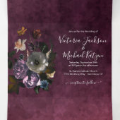 Bourgondië Nederlandse Meester Bloemen Donker & Mo Drieluik Uitnodiging (Binnenkant midden)