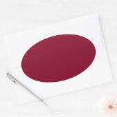 Bourgondië Ovale Sticker (Envelop)