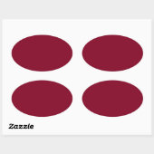 Bourgondië Ovale Sticker (Vel)