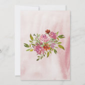 Bourgondië Parijse Eiffeltoren Huwelijksuitnodigin Kaart (Achterkant)