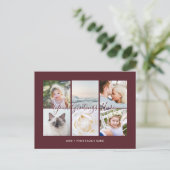 Bourgondië Persoonlijk 6 foto's Universal Greeting Briefkaart (Staand voorkant)