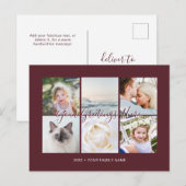 Bourgondië Persoonlijk 6 foto's Universal Greeting Briefkaart (Voorkant / Achterkant)