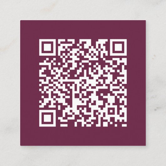 Bourgondië | QR-code | Trouw RSVP Informatiekaartje (Achterkant)