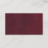 Bourgondië Rode Attorney Law Kantoor Visitekaartje (Achterkant)