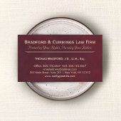 Bourgondië Rode Attorney Law Kantoor Visitekaartje