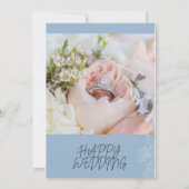 Bourgondië Rood Blush Goud Geometrische Groene Tro Kaart (Achterkant)