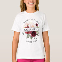 Bourgondië rood blush roze bloemig Bloemenmeisje