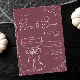 Bourgondie Rood Boos en Drank Volwassenen Hallowee Kaart