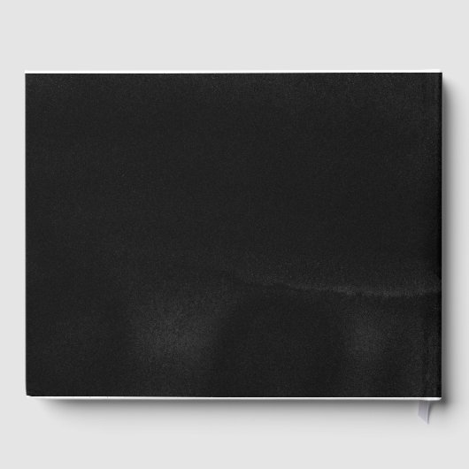 Bourgondië rood en zwart bloemenbruiloft gastenboek (Achterkant)