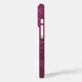 Bourgondie Rood Glitzy Chic Glam Schittering Case-Mate iPhone Case (Achterkant / Links)