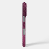Bourgondie Rood Glitzy Chic Glam Schittering Case-Mate iPhone Case (Achterkant / Rechts)