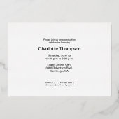 Bourgondië rood goud kwastje Afstudeerder partij a Folie Feestdagenkaart (Achterkant)