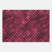 Bourgondië rood kussen lippen inpakpapier vel (Voorkant 2)