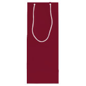 Bourgondië rood script gepersonaliseerde groomsman wijn cadeautas (Achterkant)