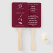Bourgondie Rood Speciale Datum Trouwprogramma